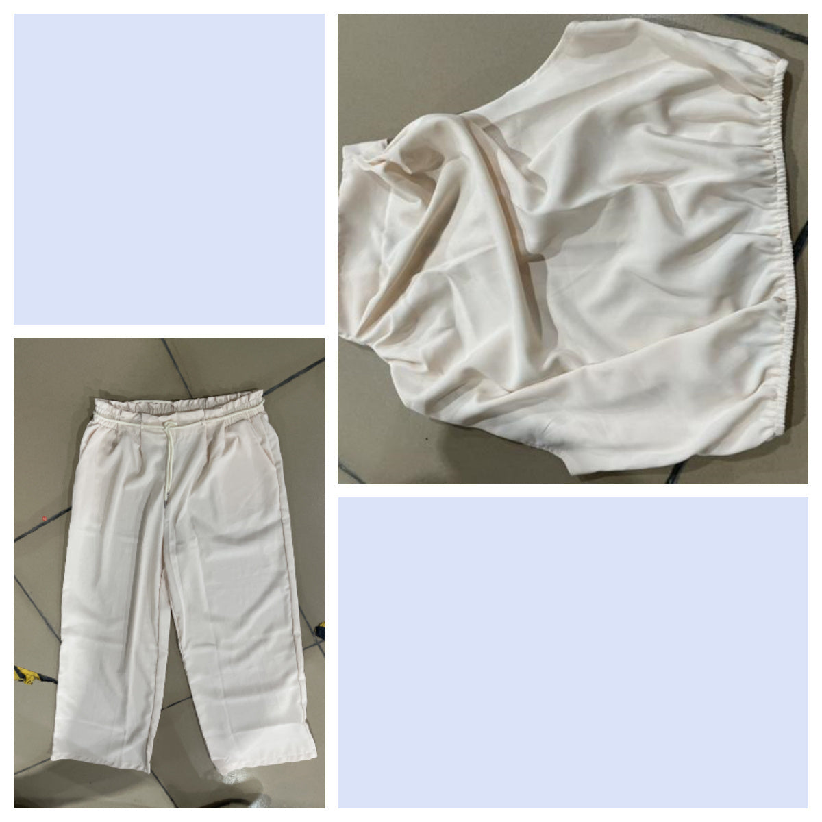Jasmine – Lässiges ärmelloses Oberteil mit Midriff und weiten Beinen 2-teiliges Set Damenbekleidung