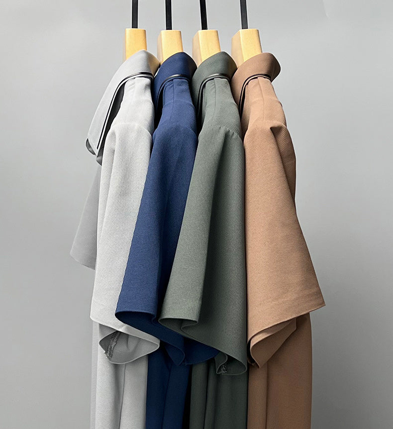 Charlie – Sommer-Polohemd mit kurzen Ärmeln aus Ice Silk