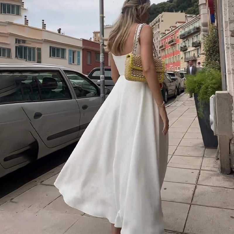 Jenny – Trägerkleid mit eckigem Ausschnitt