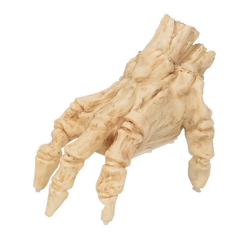 Halloween Deko Elektrische Leuchtende Zombiehand – Gruselige Bewegliche Hand für Party & Spukhaus