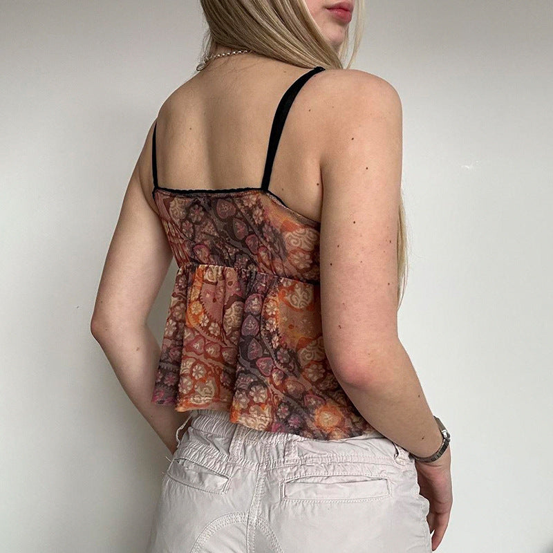 Zoe – Hautfreundliches Trägertop mit Blumendruck