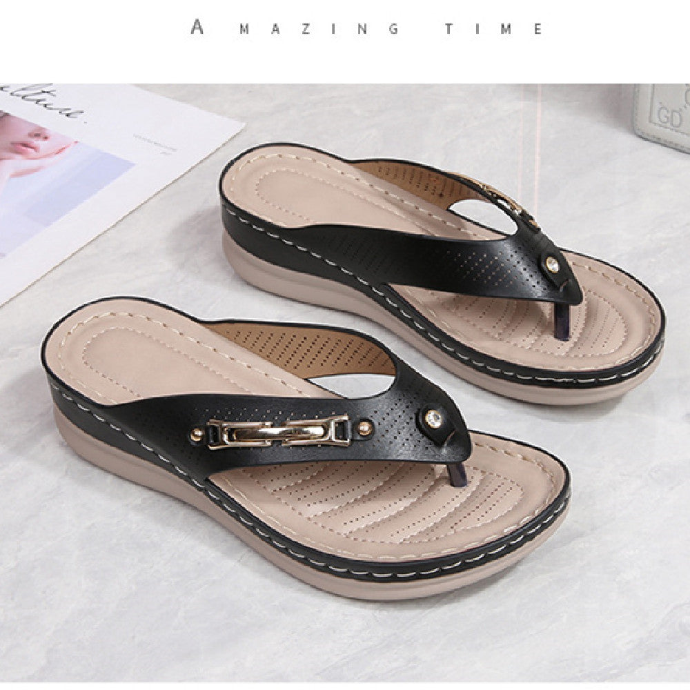 Charlotte – Bohemian Schwammkuchen Strand-Slipper