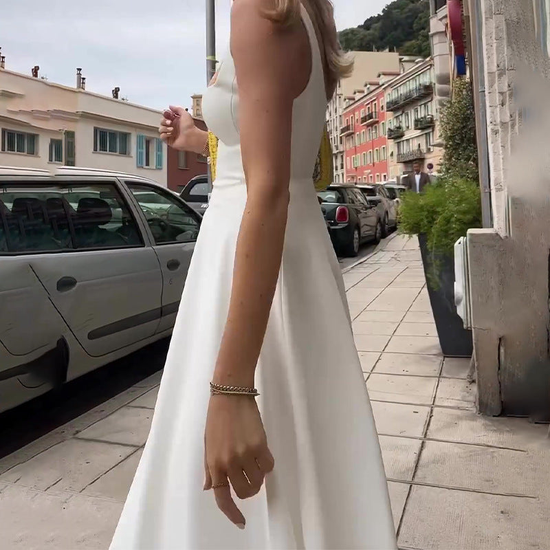 Jenny – Trägerkleid mit eckigem Ausschnitt