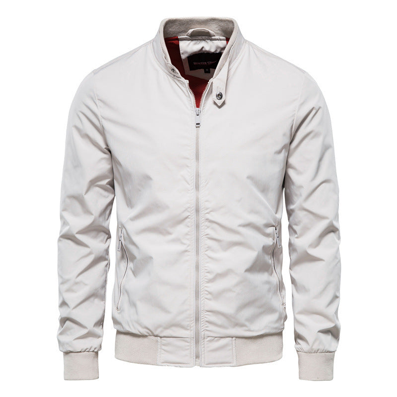 Leichte Herren Sommerjacke – Atmungsaktive Jacke für warme Tage mit Reißverschluss