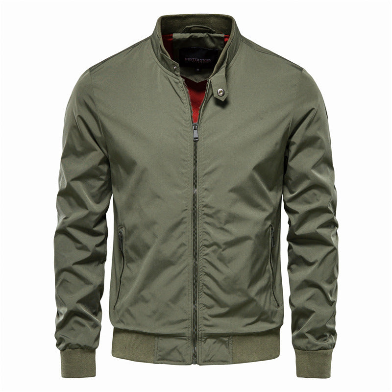 Leichte Herren Sommerjacke – Atmungsaktive Jacke für warme Tage mit Reißverschluss