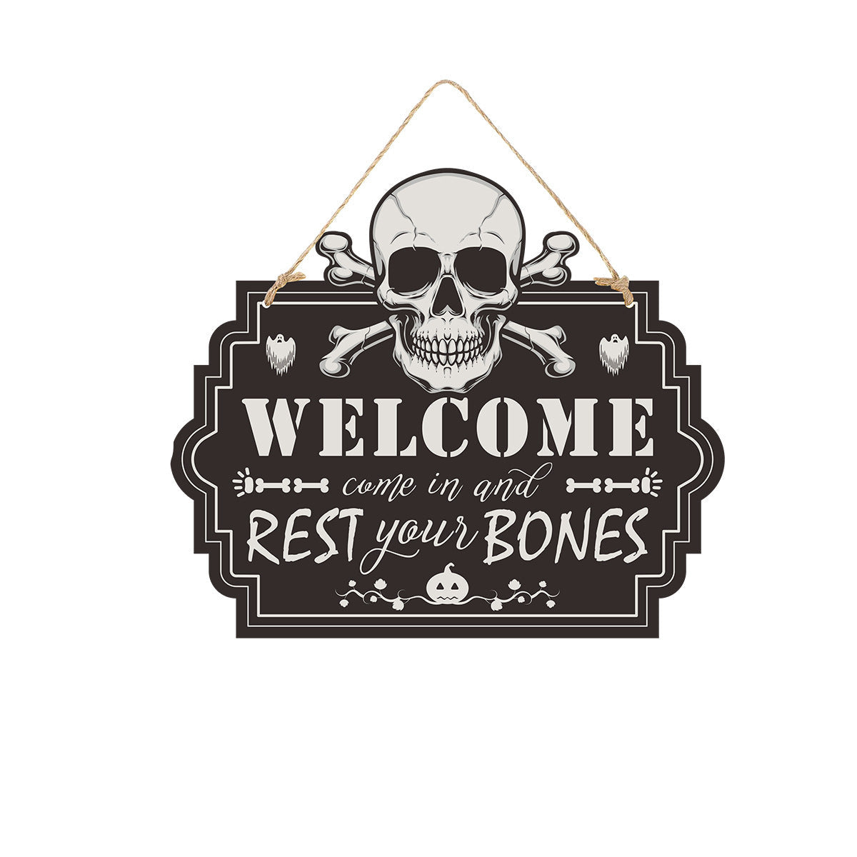 Halloween Türschild Set – Gruselige Dekoration für Halloween Partys und Trick-or-Treat