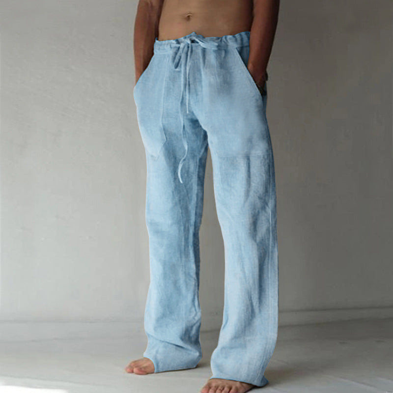 Herren Freizeithose Jogginghose Japanischer Stil Locker Gerade Bein
