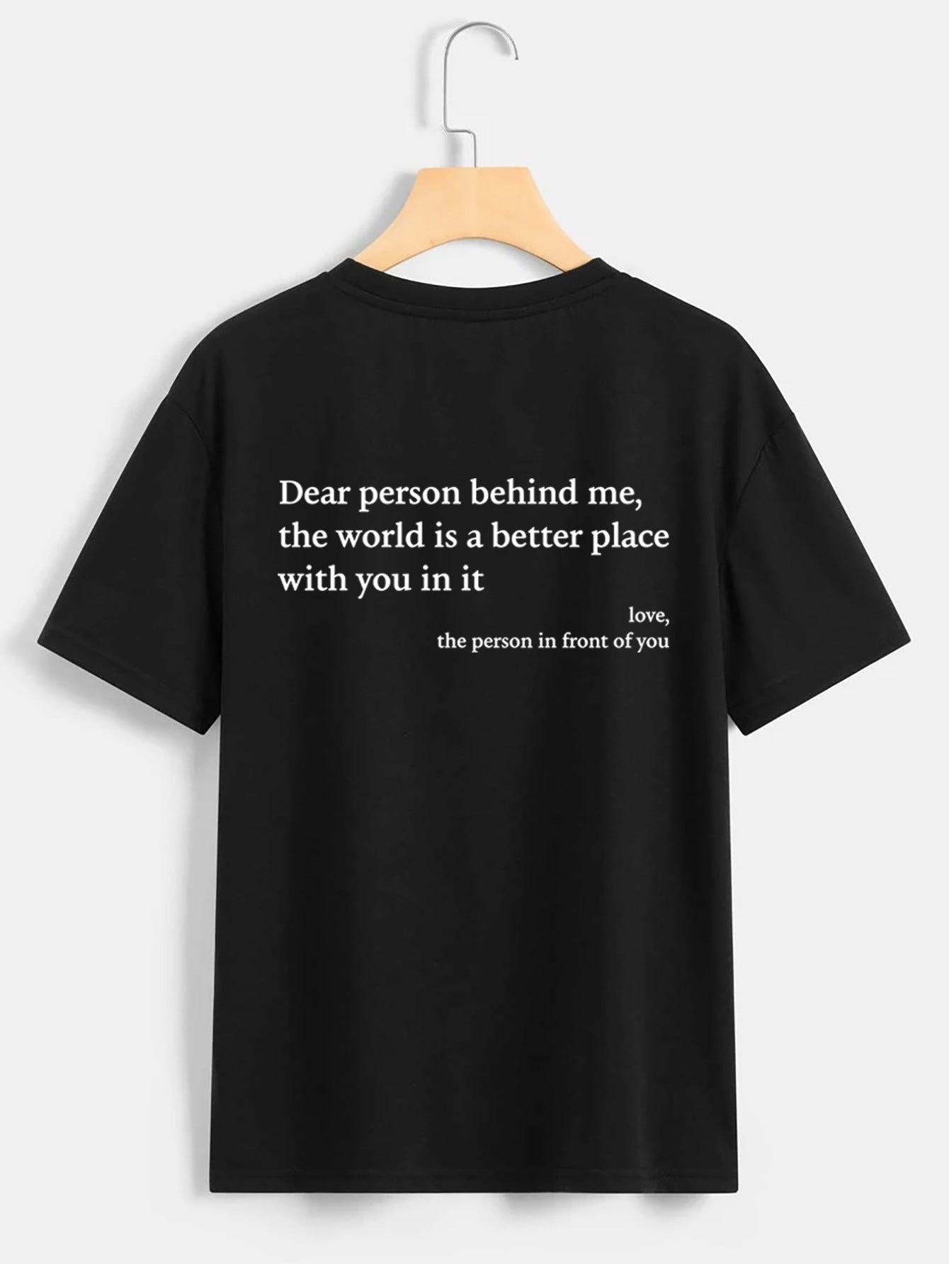 Carly – Damen T-Shirt mit Rundhalsausschnitt und Slogan