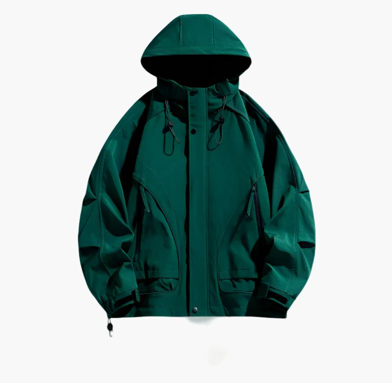 Herren Outdoor Windbreaker Jacke – Wasserdicht, Winddicht, Atmungsaktiv, Allrounder für Freizeit und Abenteuer