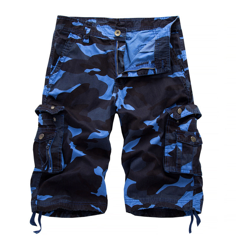 Robin – Camo Bedruckte Knielange Cargo-Shorts