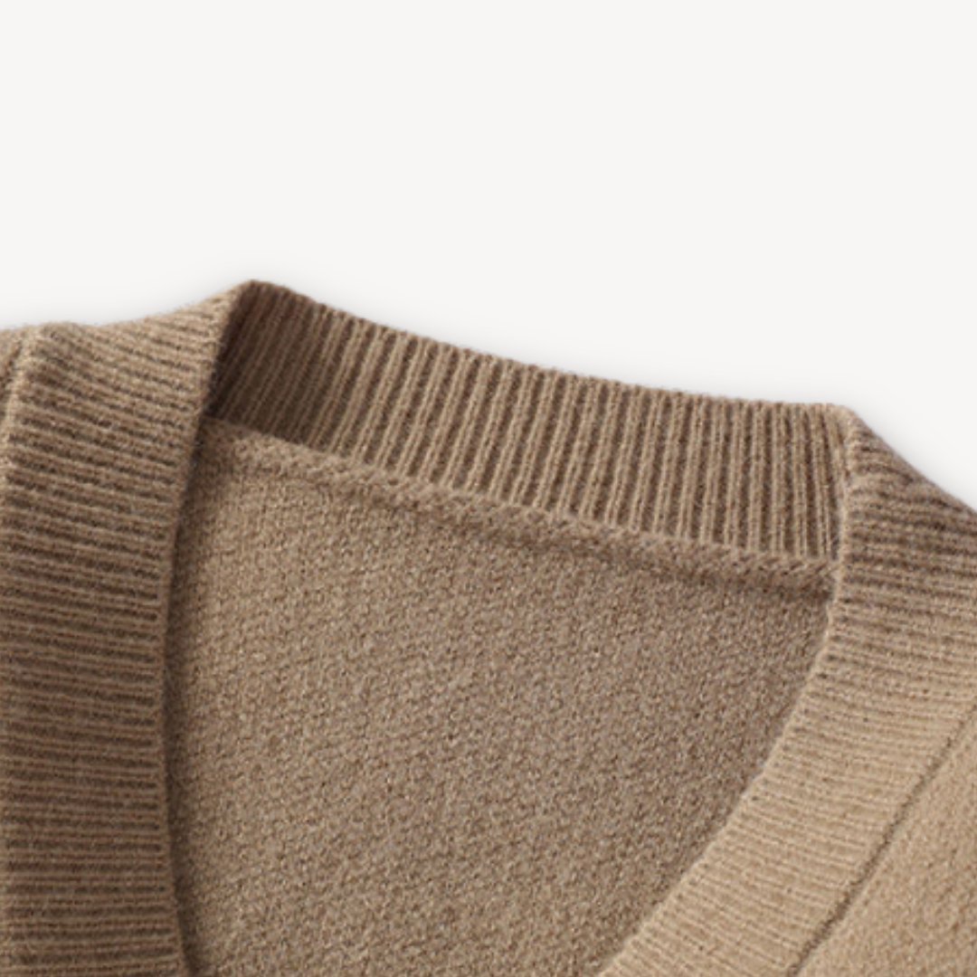 Herren Strick-Cardigan mit Knopfleiste – Moderner Freizeitstil und Komfort