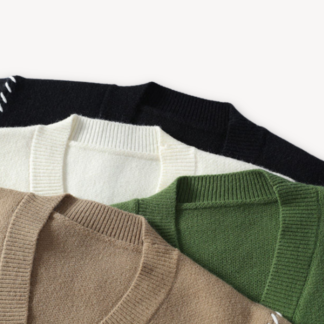 Herren Strick-Cardigan mit Knopfleiste – Moderner Freizeitstil und Komfort