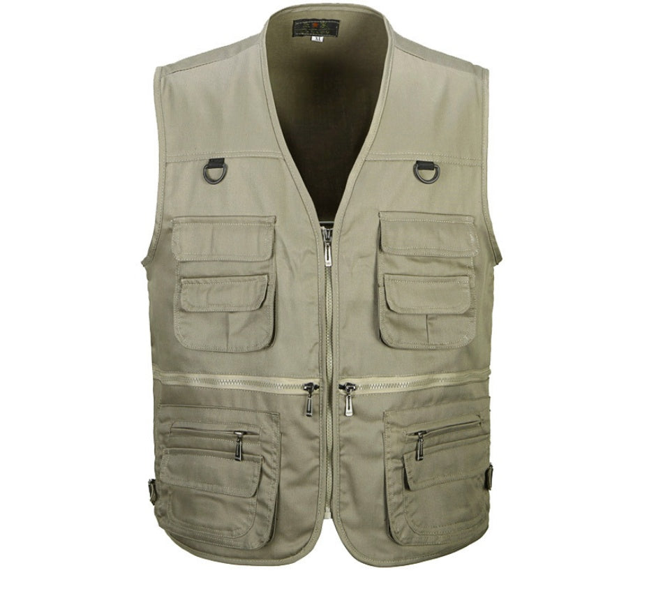 Timothy – Multifunktionale Outdoor-Weste aus hochwertigem Polyester-Baumwoll-Material