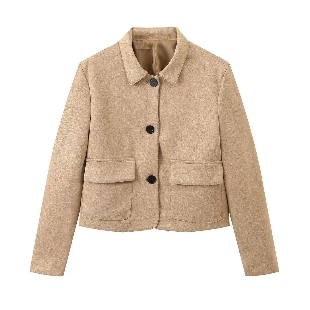 Sarah – Modische Jacke im Retro-Lapel-Stil