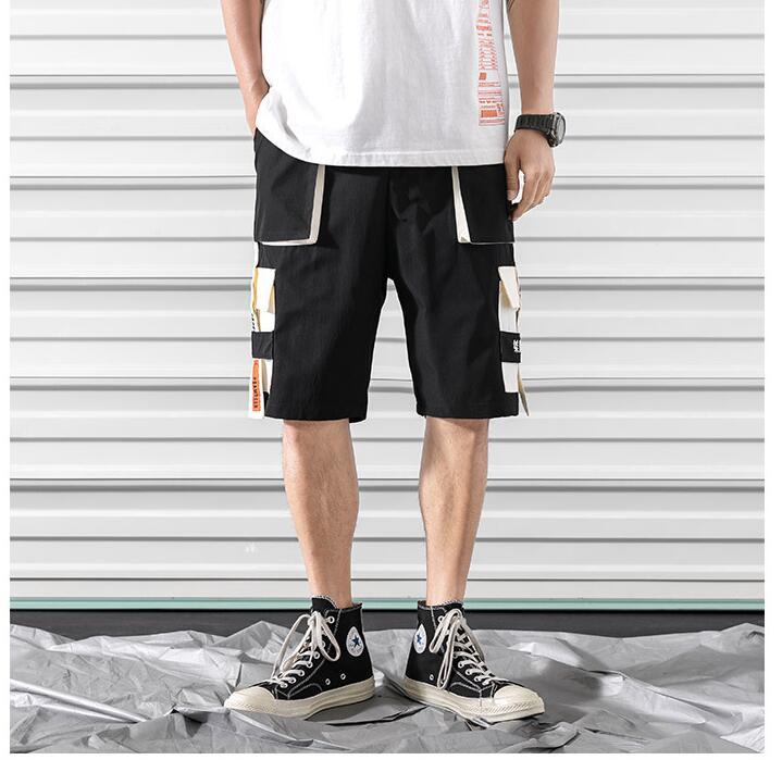 Roger – Bequeme Herren-Hip-Hop-Shorts in Schwarz