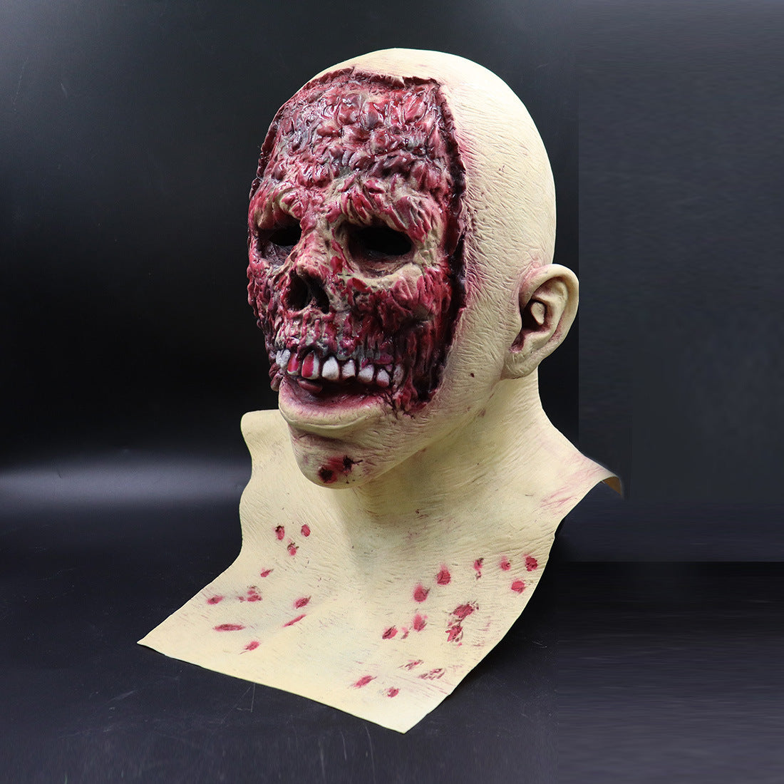 Halloween Latex Zombie Maske für Erwachsene – Gruselige Vollkopf-Maske für Horror-Kostüme & Party