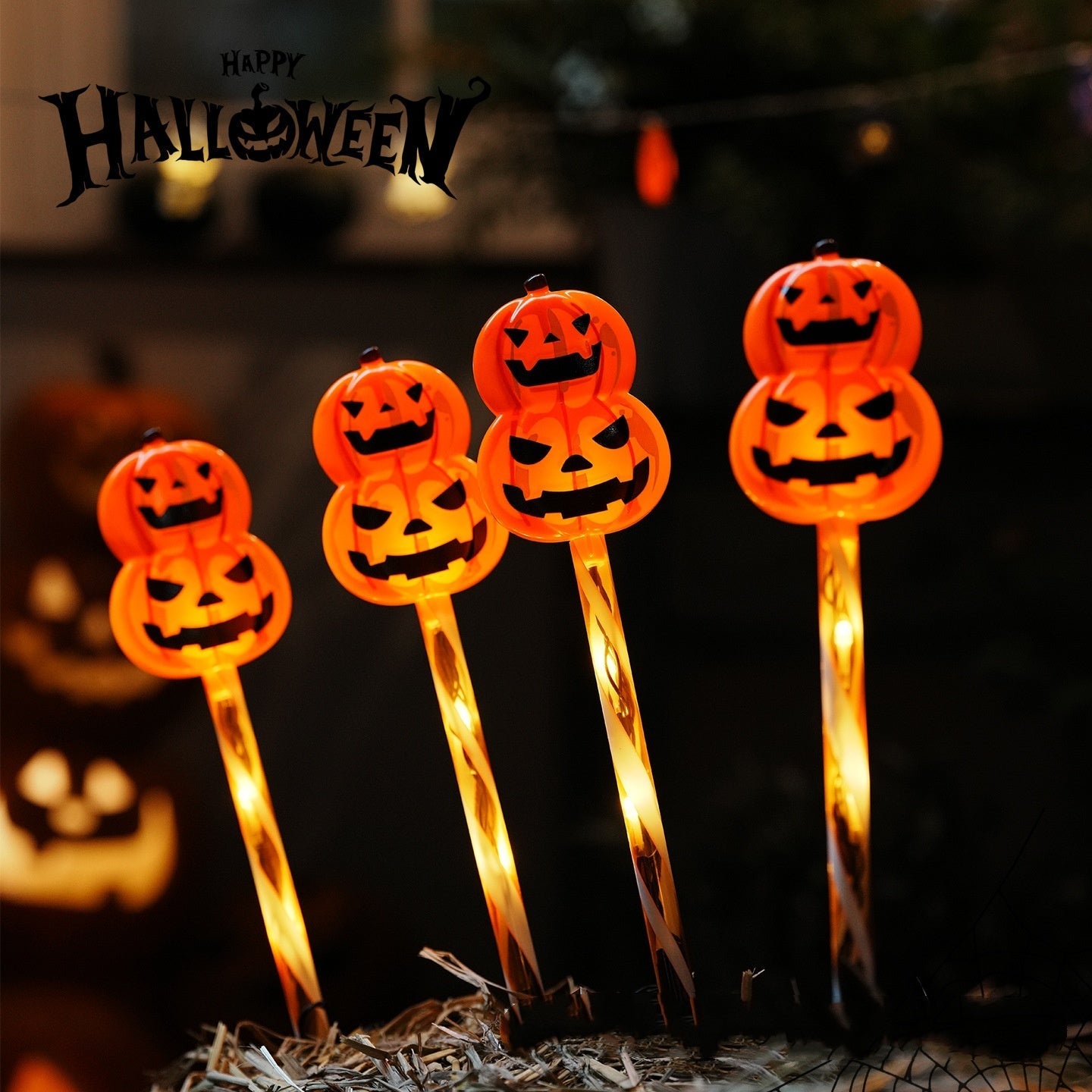 Halloween LED Gartenstecker Geisterlichter – Deko für Garten & Party