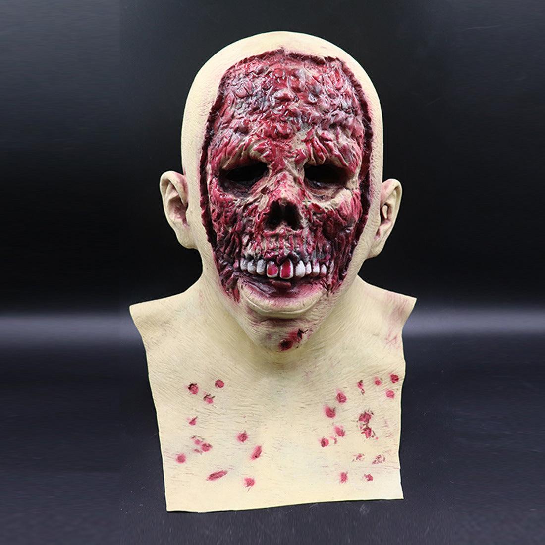 Halloween Latex Zombie Maske für Erwachsene – Gruselige Vollkopf-Maske für Horror-Kostüme & Party