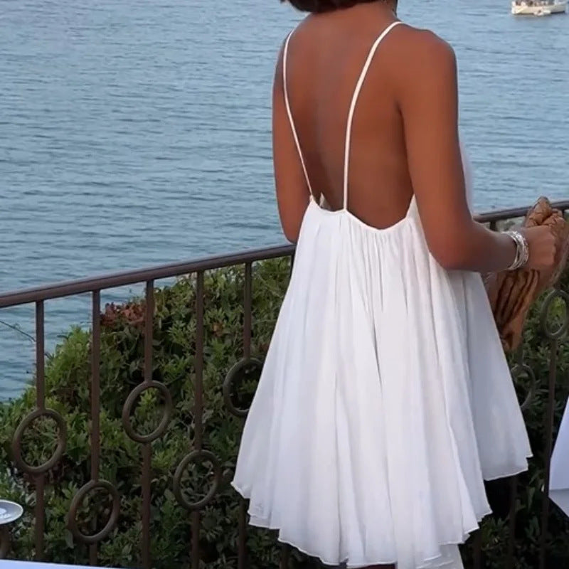 Melissa – Ärmelloses V-Ausschnitt-Kleid