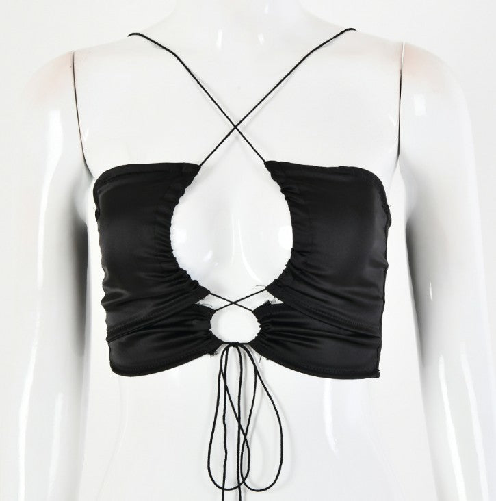 Deborah – Modisches Damen-Bandage-Top mit Hohlem Design