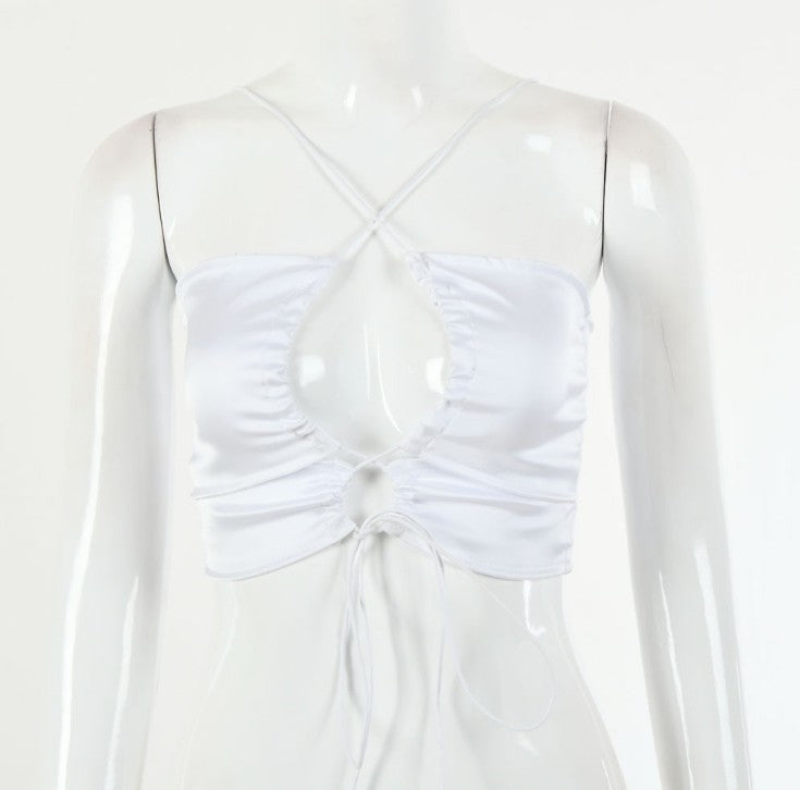 Deborah – Modisches Damen-Bandage-Top mit Hohlem Design