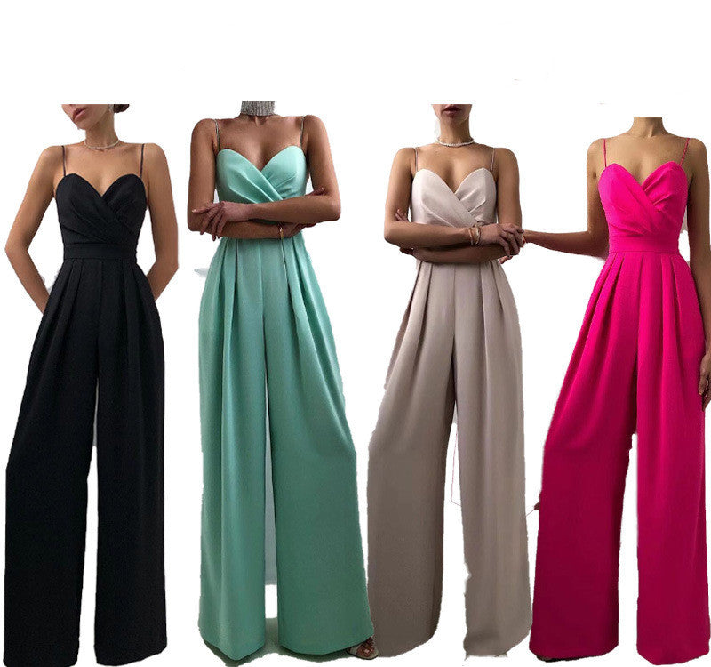 Terry – Minimalistischer Jumpsuit mit geradem Bund und Mopping
