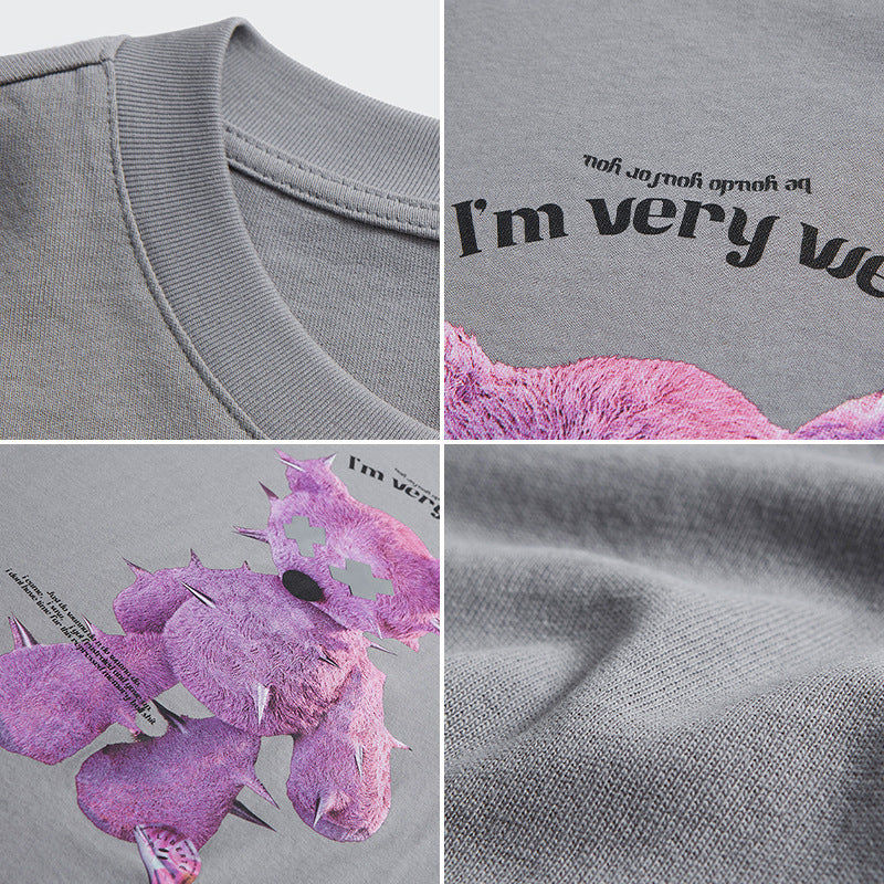 Nick – Reflektierendes Oversize-T-Shirt mit Tiermuster