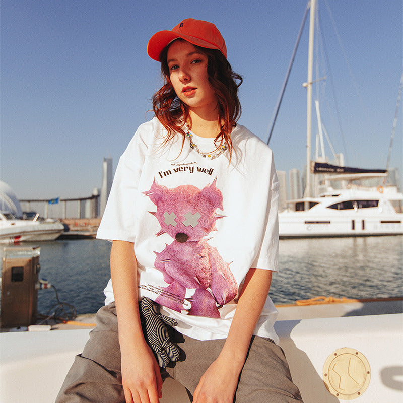 Nick – Reflektierendes Oversize-T-Shirt mit Tiermuster