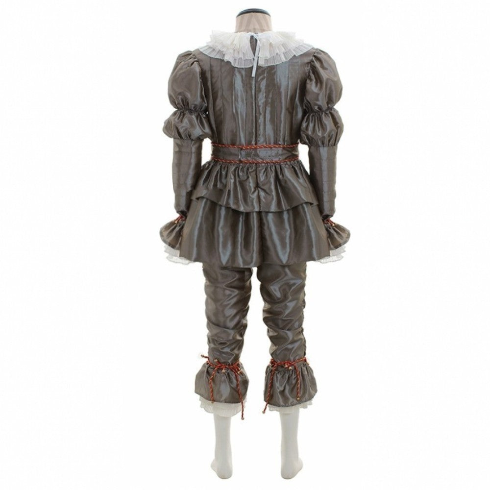 Halloween Kostüm Clown Pennywise für Erwachsene – Gruseliges Horror-Faschingskostüm