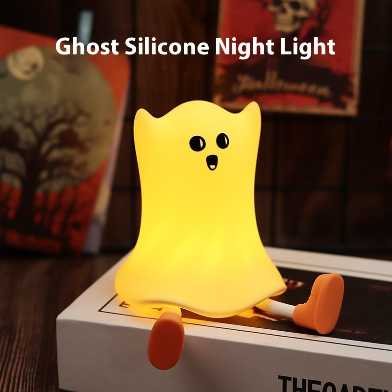 Halloween Geist Nachtlicht – Kinderzimmer Dekoration, Cartoon LED Lampe für Halloween Stimmung