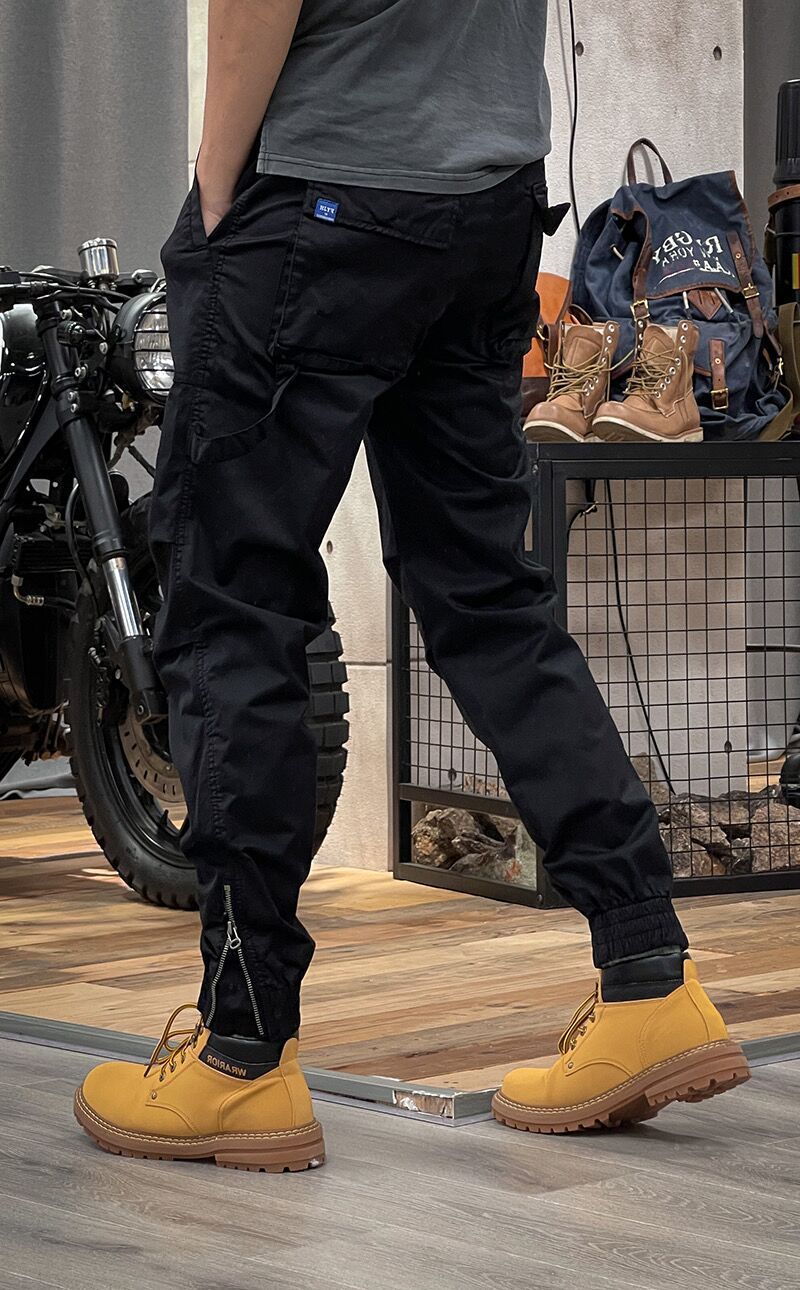 Andrew – Retro Herren-Latzhose mit mehreren Taschen und elastischer Taille