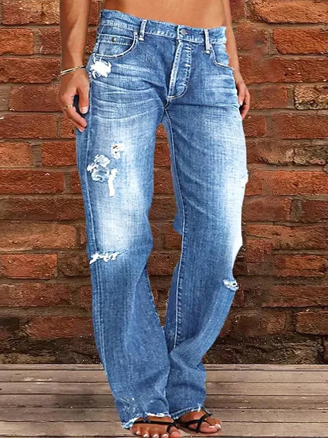 Doug – Weite Retro-Jeans mit Rissen