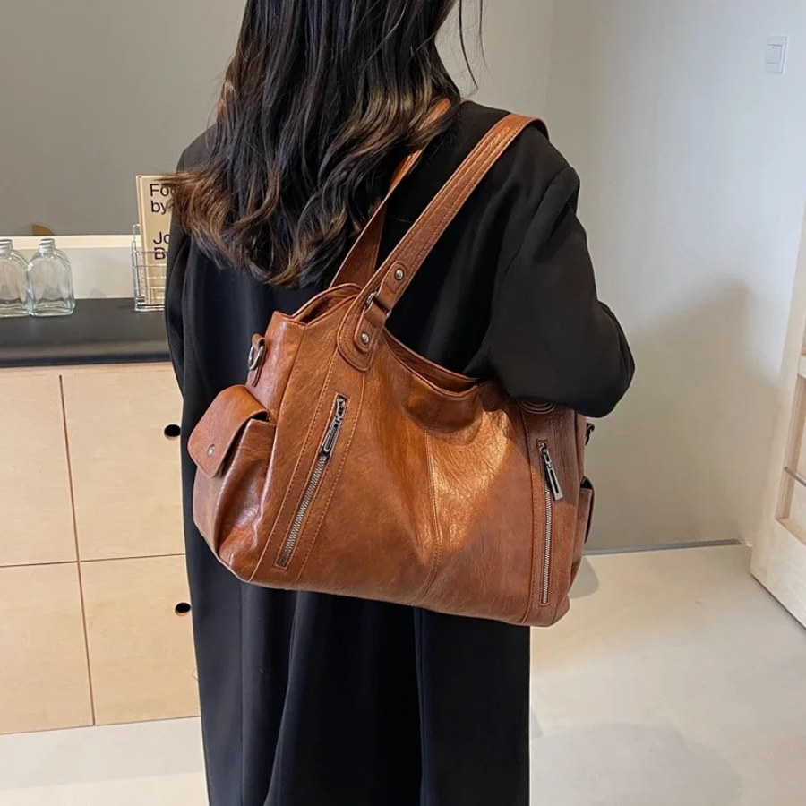 Damen Schultertasche Alltag Elegant – Stilvolle, geräumige Umhängetasche für Büro und Freizeit