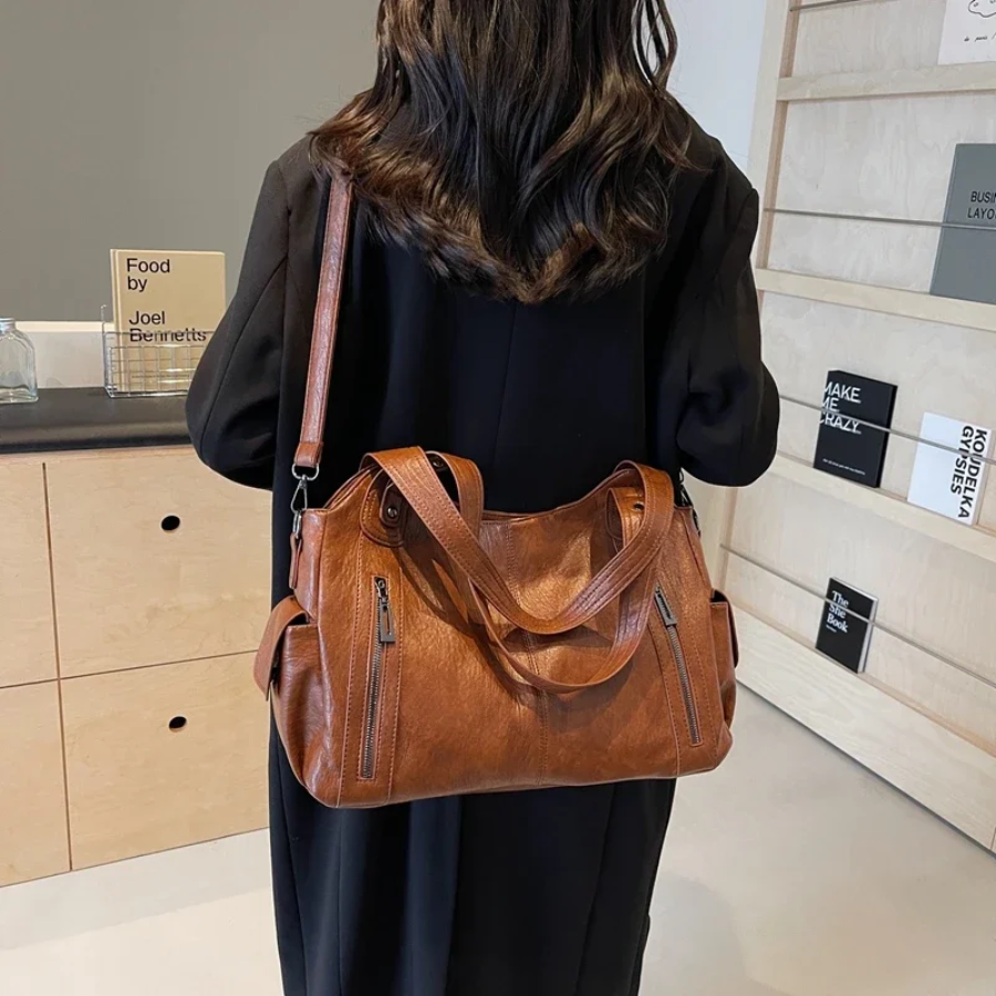 Damen Schultertasche Alltag Elegant – Stilvolle, geräumige Umhängetasche für Büro und Freizeit