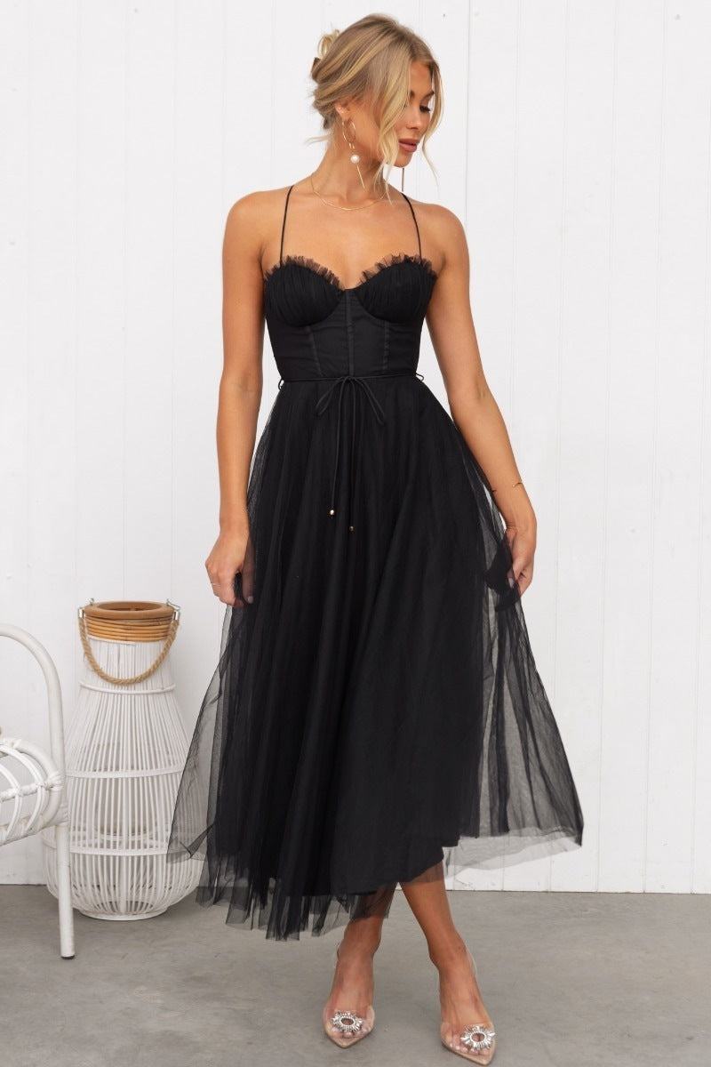 Vanessa – Partykleid mit Mesh für den Abend