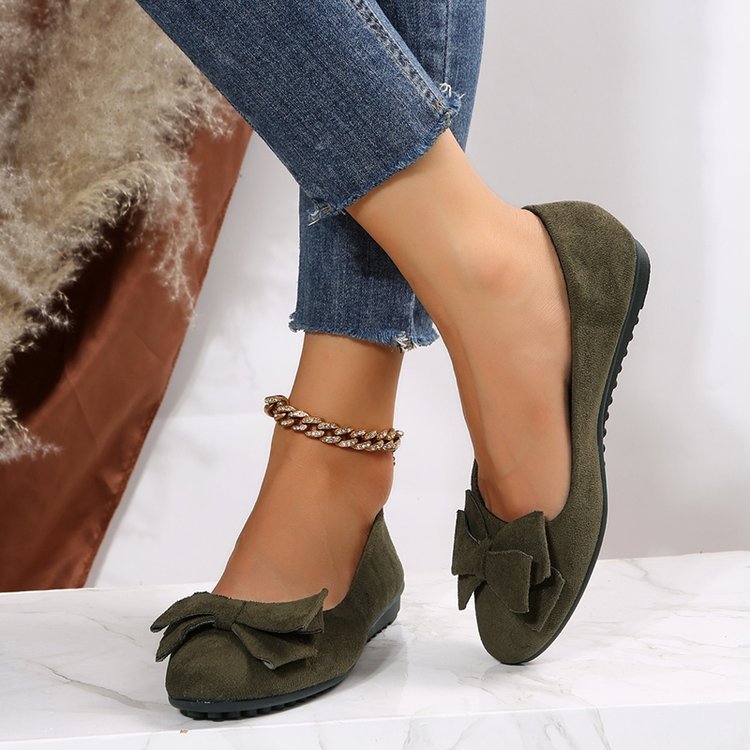 Damen Ballerinas mit Schleife – Elegante Komfort-Slipper für Alltag & Büro