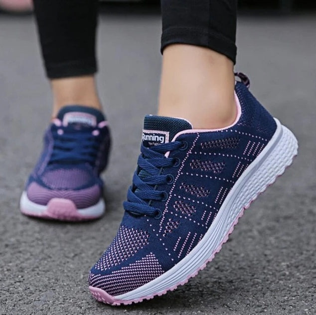 Damen Laufschuhe Atmungsaktiv Komfort Freizeit Sneaker Sportlich