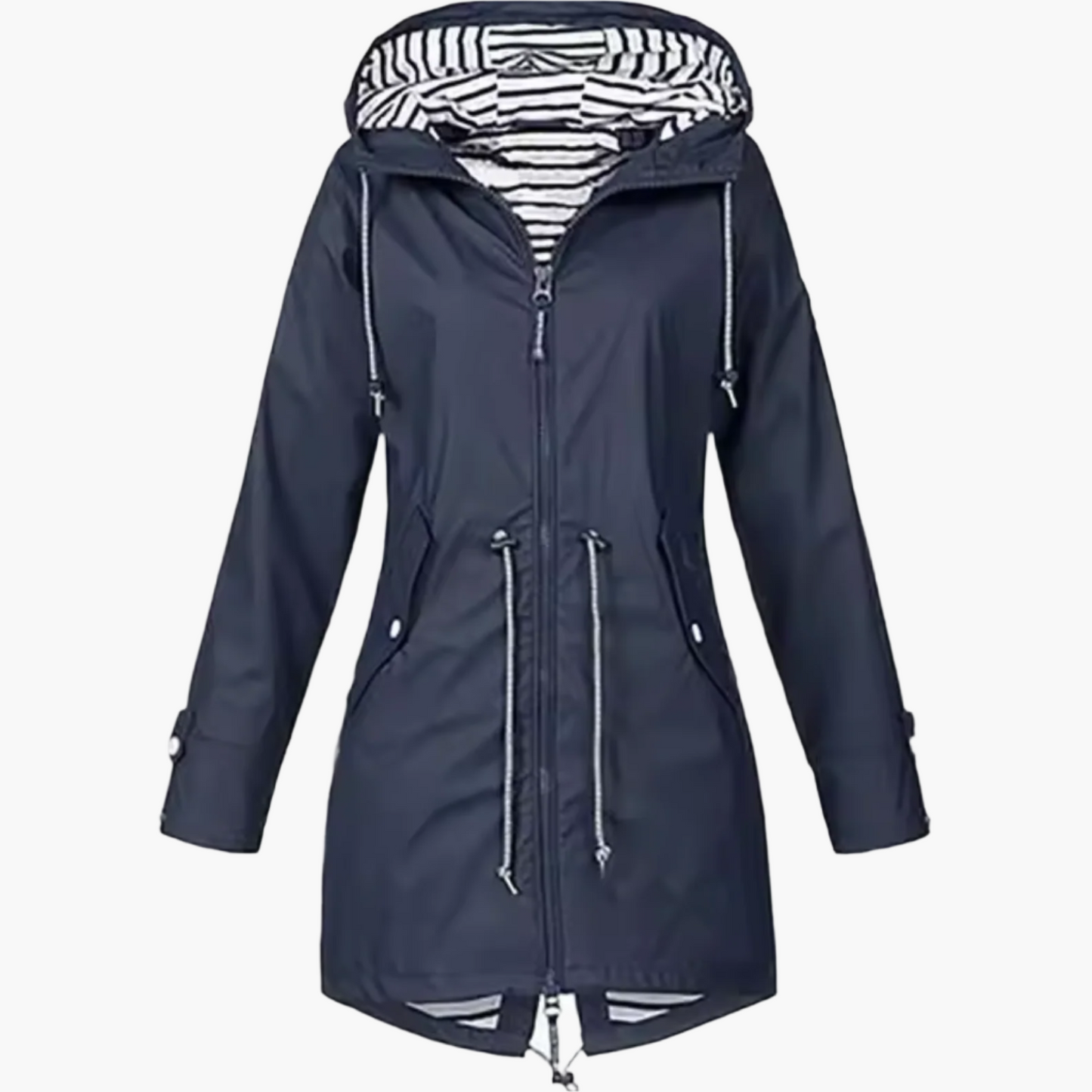 Damen Regenjacke Wasserdicht Winddicht Outdoor Mantel – Funktionale Übergangsjacke mit Kapuze für Freizeit & Abenteuer