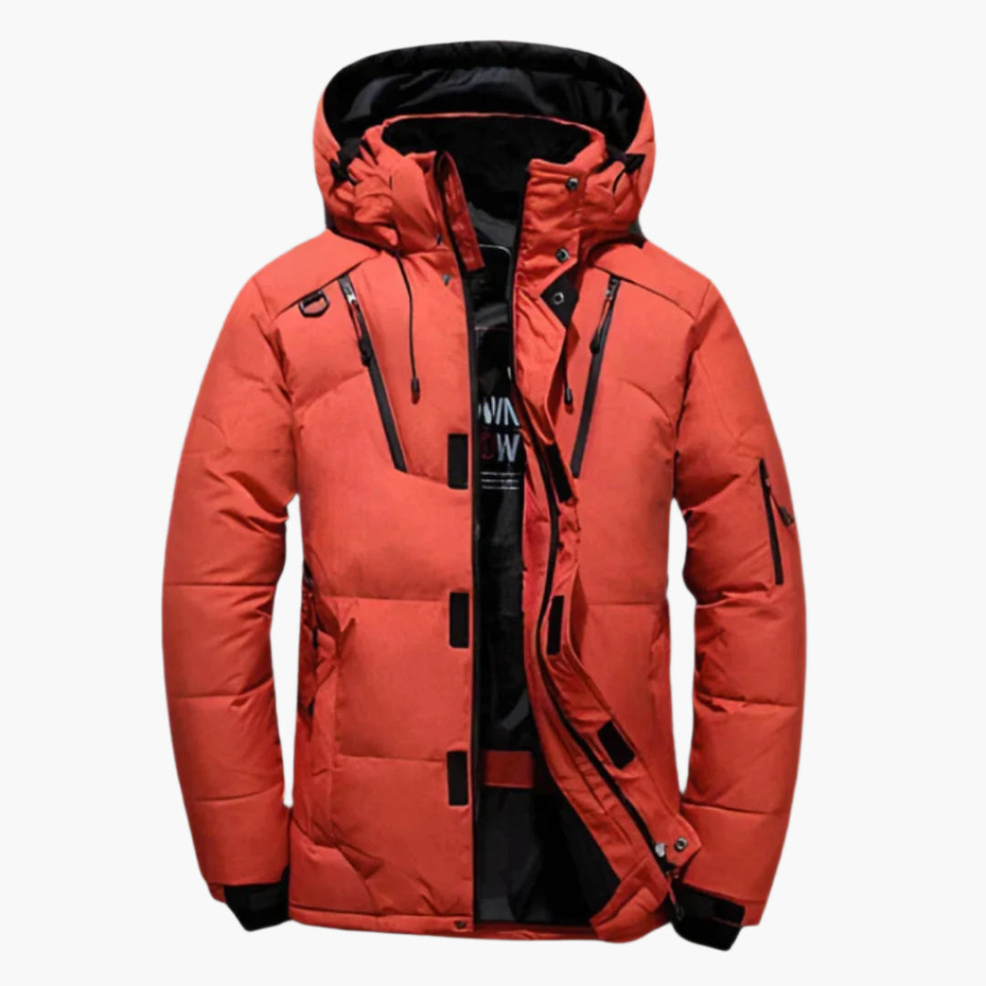 Herren Daunenjacke Winter Steppjacke mit Kapuze – Modisch & Wärmend für Alltag und Outdoor