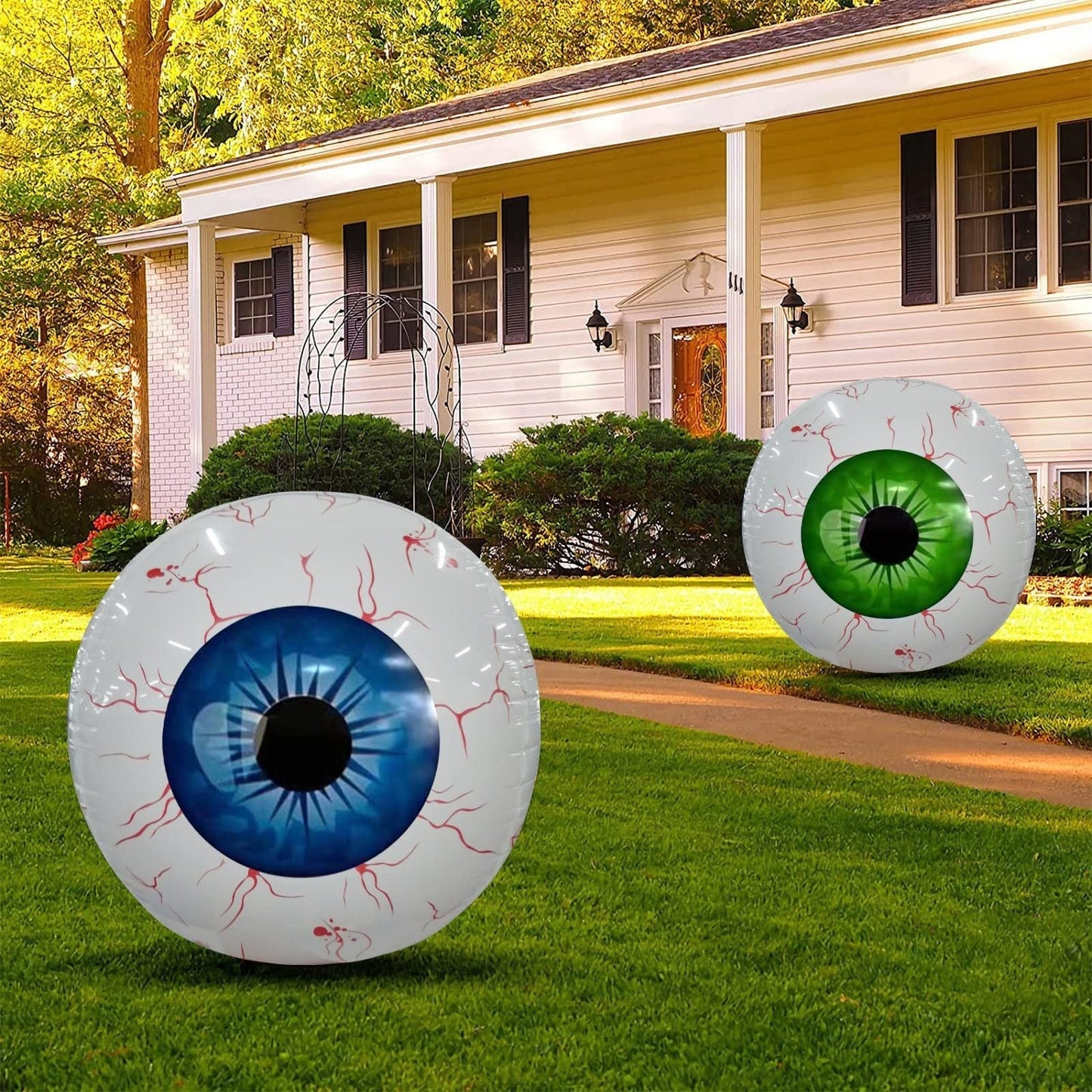 Halloween Deko Aufblasbare Riesen-Augen für Garten und Party