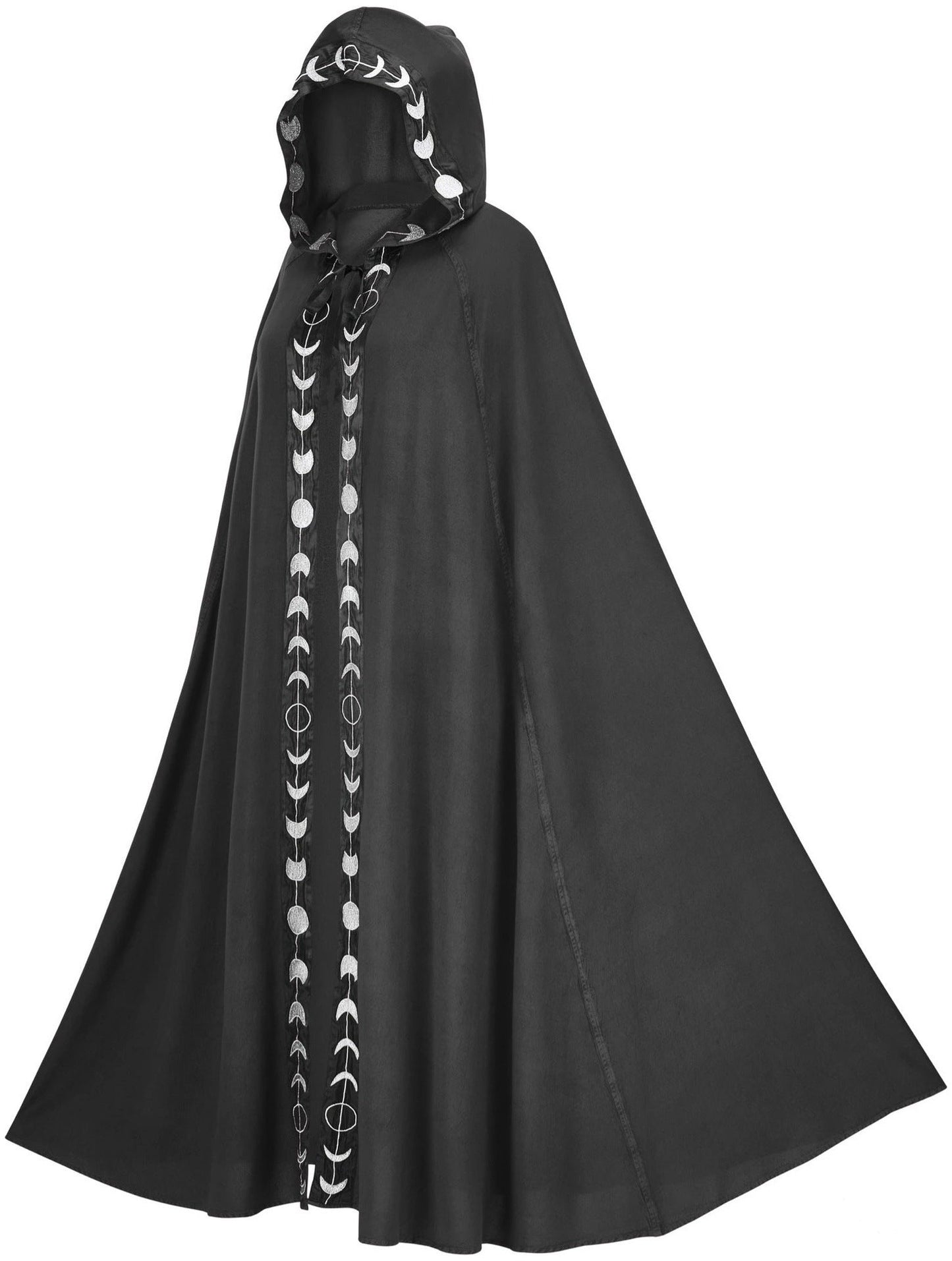 Halloween Umhang mit Kapuze für Erwachsene – Mystischer Cosplay Mantel Unisex für Party & Kostüm