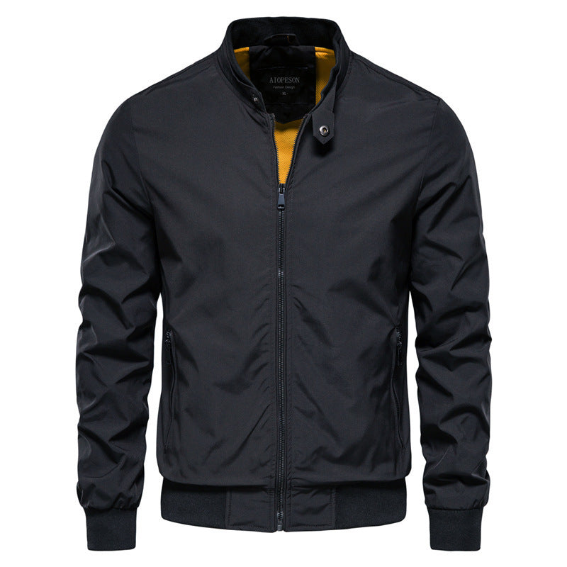 Leichte Herren Sommerjacke – Atmungsaktive Jacke für warme Tage mit Reißverschluss