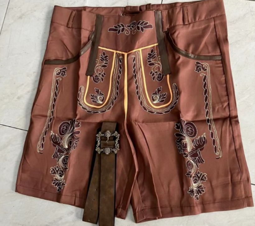 Herren Trachten-Shorts Traditioneller Stil für Oktoberfest & Volksfeste