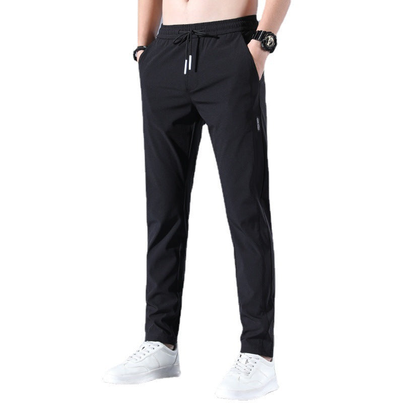 John – Atmungsaktive gerade Sporthose aus Sommer-Eis-Seide für Herren