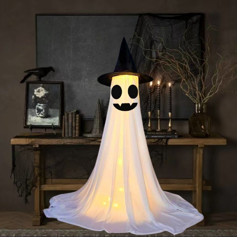 Halloween Deko Geister Figuren mit LED – Lustige & Gruselige Halloween Dekoration für Party & Zuhause