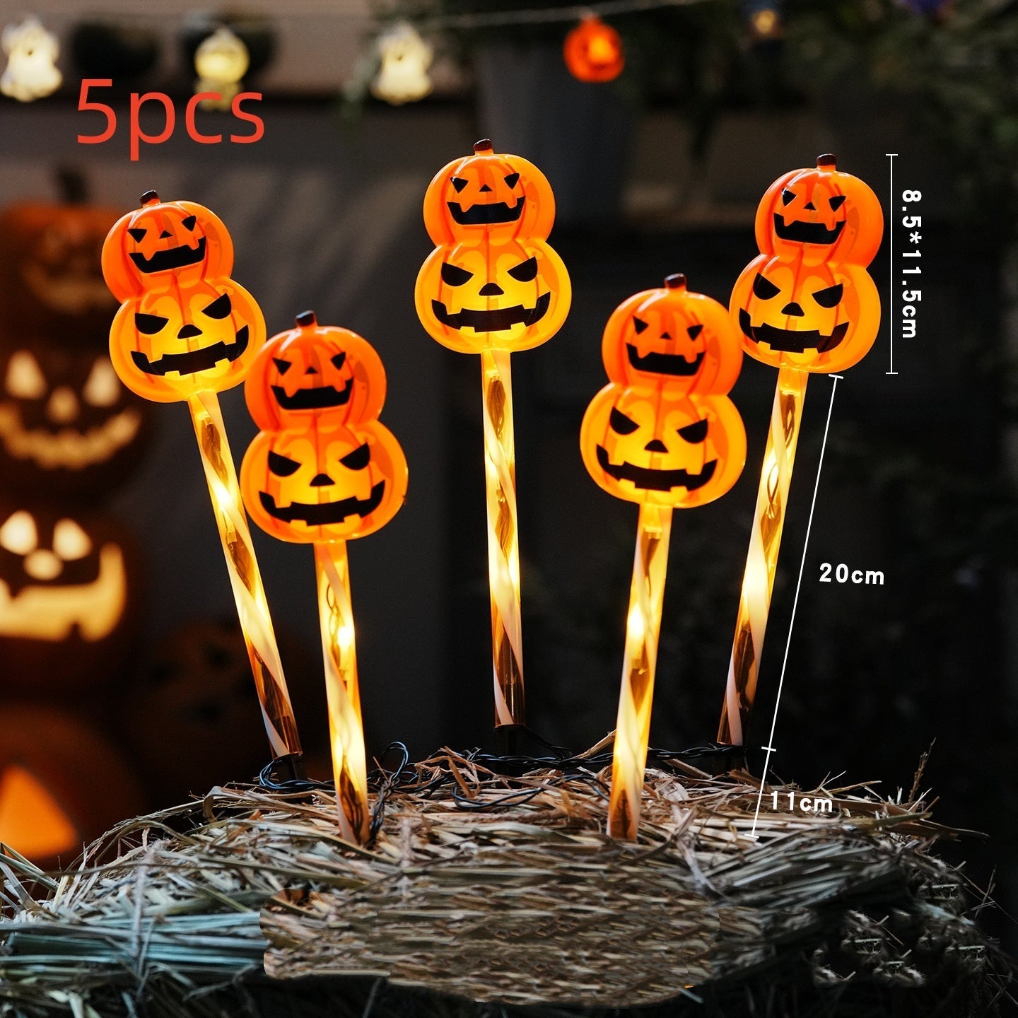 Halloween LED Gartenstecker Geisterlichter – Deko für Garten & Party