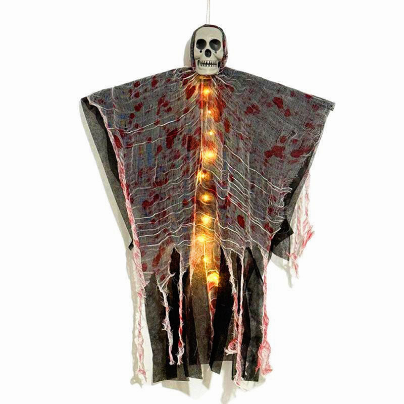 Halloween Blutige Leuchtende Hängende Skelett-Deko – Gruselige Party-Dekoration