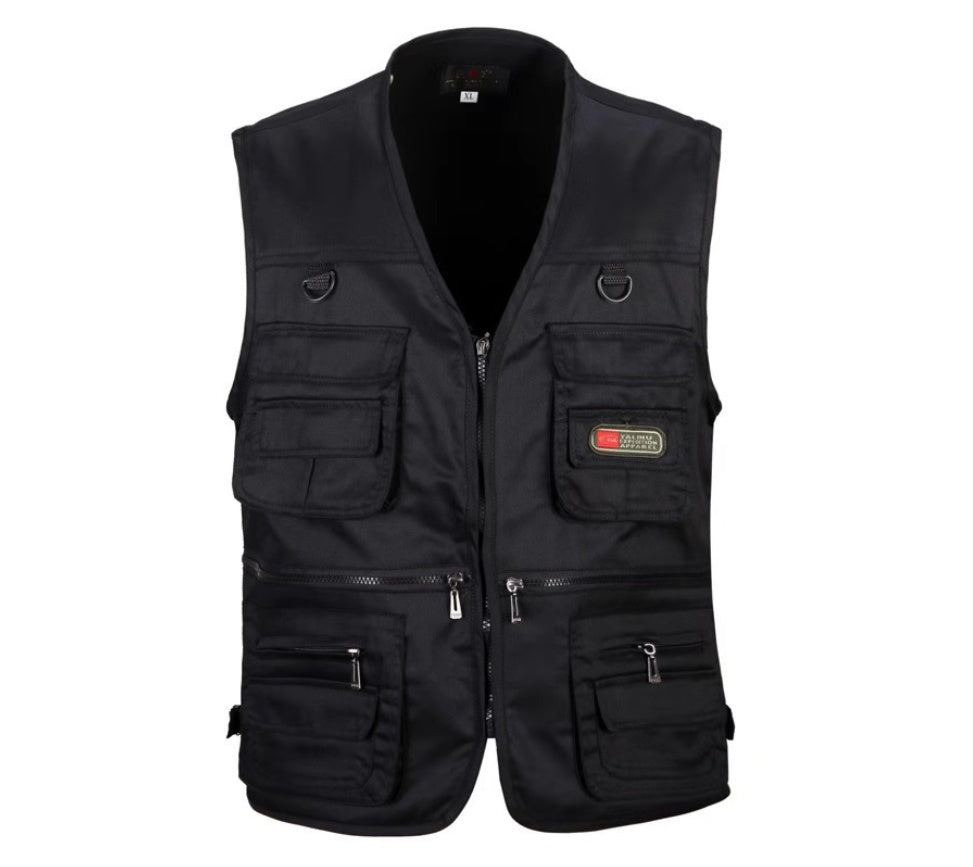 Timothy – Multifunktionale Outdoor-Weste aus hochwertigem Polyester-Baumwoll-Material