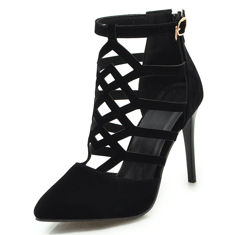 Helen – Hochhackige Cutout-Römerschuhe