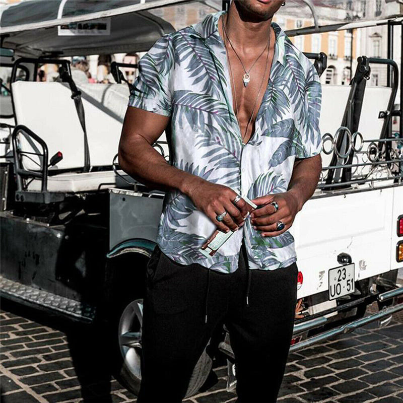 Malcolm – Herrenhemd mit Strandmotiv